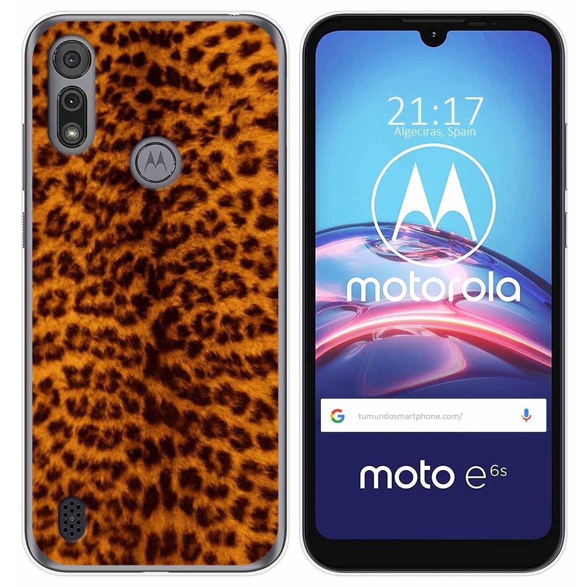 Funda Gel Tpu para Motorola Moto e6s diseño Animal 03 Dibujos