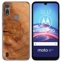 Funda Gel Tpu para Motorola Moto e6s diseño Madera 04 Dibujos
