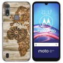 Funda Gel Tpu para Motorola Moto e6s diseño Madera 07 Dibujos