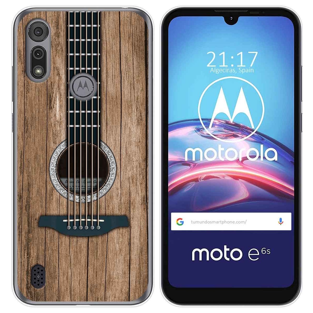 Funda Gel Tpu para Motorola Moto e6s diseño Madera 11 Dibujos