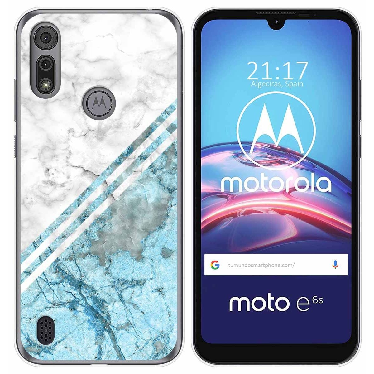 Funda Gel Tpu para Motorola Moto e6s diseño Mármol 02 Dibujos