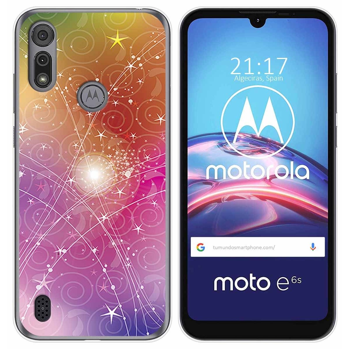 Funda Gel Tpu para Motorola Moto e6s diseño Abstracto Dibujos