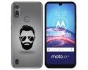 Funda Gel Tpu para Motorola Moto e6s diseño Barba Dibujos