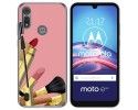 Funda Gel Tpu para Motorola Moto e6s diseño Brochas Dibujos
