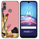 Funda Gel Tpu para Motorola Moto e6s diseño Brochas Dibujos