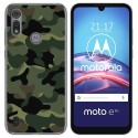 Funda Gel Tpu para Motorola Moto e6s diseño Camuflaje Dibujos