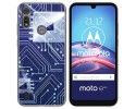 Funda Gel Tpu para Motorola Moto e6s diseño Circuito Dibujos