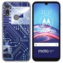 Funda Gel Tpu para Motorola Moto e6s diseño Circuito Dibujos