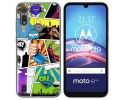 Funda Gel Tpu para Motorola Moto e6s diseño Comic Dibujos