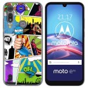Funda Gel Tpu para Motorola Moto e6s diseño Comic Dibujos