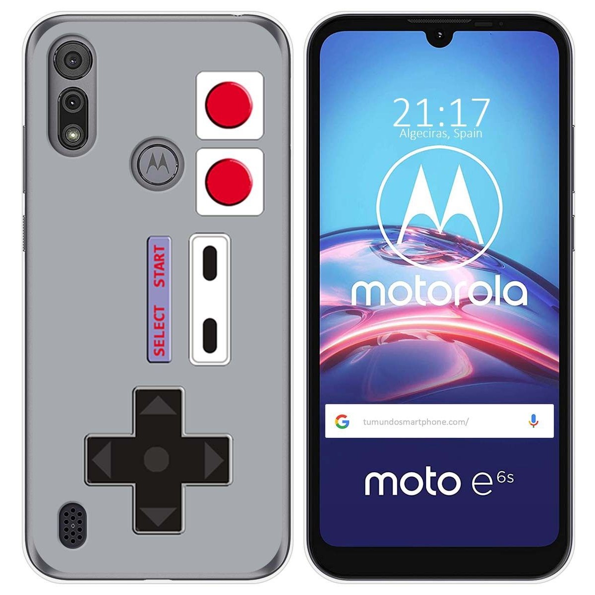 Funda Gel Tpu para Motorola Moto e6s diseño Consola Dibujos