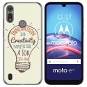 Funda Gel Tpu para Motorola Moto e6s diseño Creativity Dibujos
