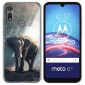 Funda Gel Tpu para Motorola Moto e6s diseño Elefante Dibujos