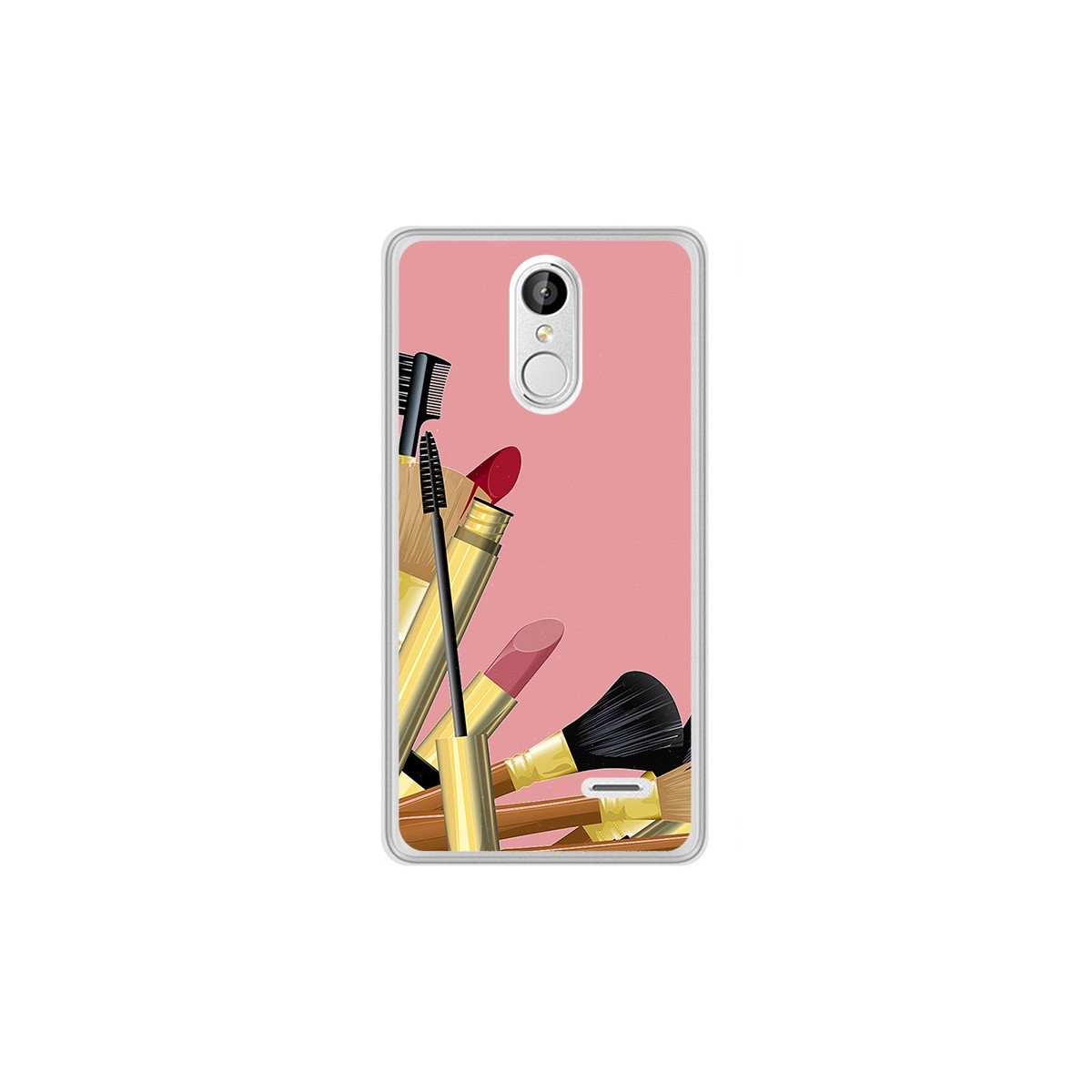 Funda Gel Tpu para Leagoo M5 Plus Diseño Brochas Dibujos