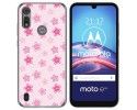 Funda Gel Tpu para Motorola Moto e6s diseño Flores Dibujos