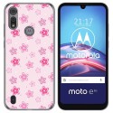 Funda Gel Tpu para Motorola Moto e6s diseño Flores Dibujos