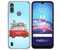 Funda Gel Tpu para Motorola Moto e6s diseño Furgoneta Dibujos