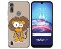 Funda Gel Tpu para Motorola Moto e6s diseño Leon Dibujos