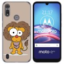 Funda Gel Tpu para Motorola Moto e6s diseño Leon Dibujos