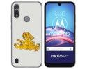Funda Gel Tpu para Motorola Moto e6s diseño Leones Dibujos