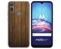 Funda Gel Tpu para Motorola Moto e6s diseño Madera Dibujos