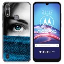 Funda Gel Tpu para Motorola Moto e6s diseño Ojo Dibujos