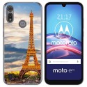 Funda Gel Tpu para Motorola Moto e6s diseño Paris Dibujos