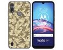 Funda Gel Tpu para Motorola Moto e6s diseño Sand Camuflaje Dibujos