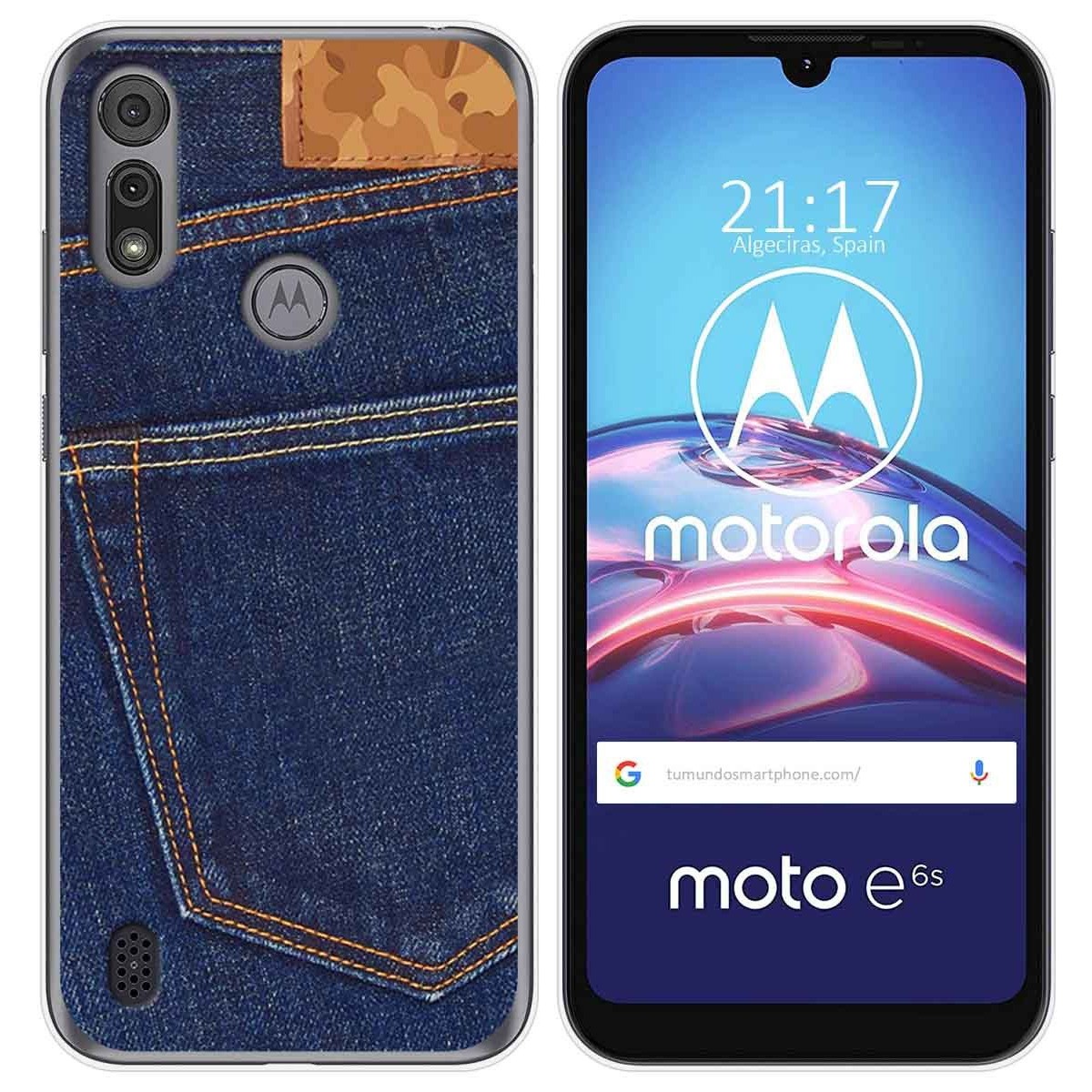 Funda Gel Tpu para Motorola Moto e6s diseño Vaquero Dibujos