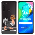 Funda Gel Transparente para Motorola Moto G8 Power diseño Avestruz Dibujos