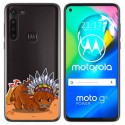 Funda Gel Transparente para Motorola Moto G8 Power diseño Bufalo Dibujos