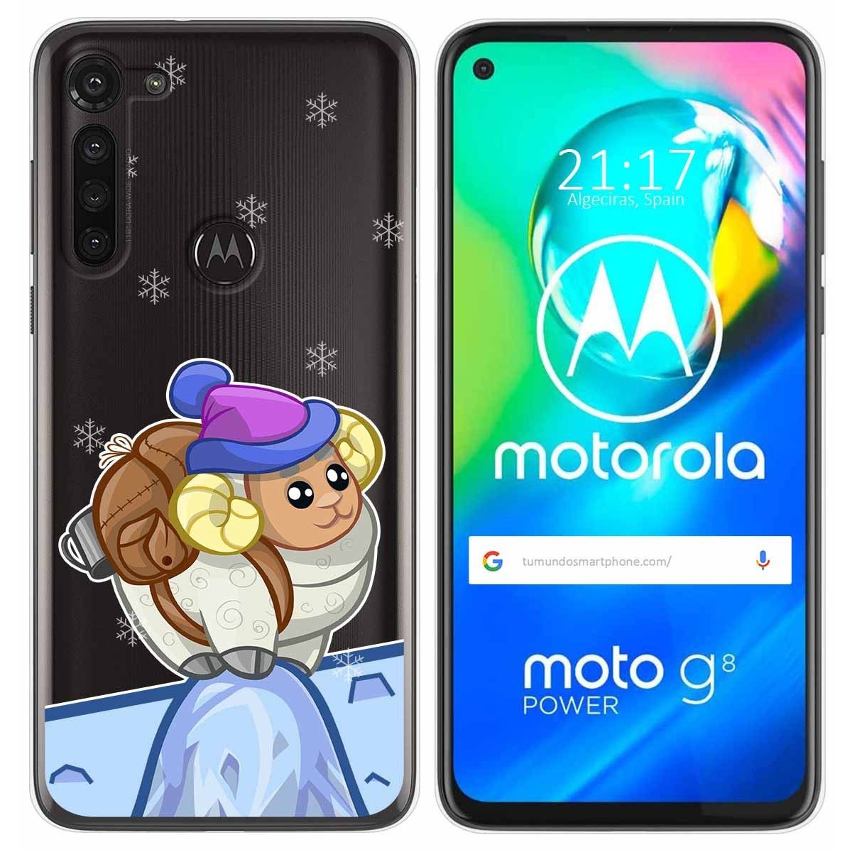 Funda Gel Transparente para Motorola Moto G8 Power diseño Cabra Dibujos