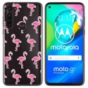 Funda Gel Transparente para Motorola Moto G8 Power diseño Flamenco Dibujos