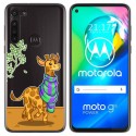 Funda Gel Transparente para Motorola Moto G8 Power diseño Jirafa Dibujos