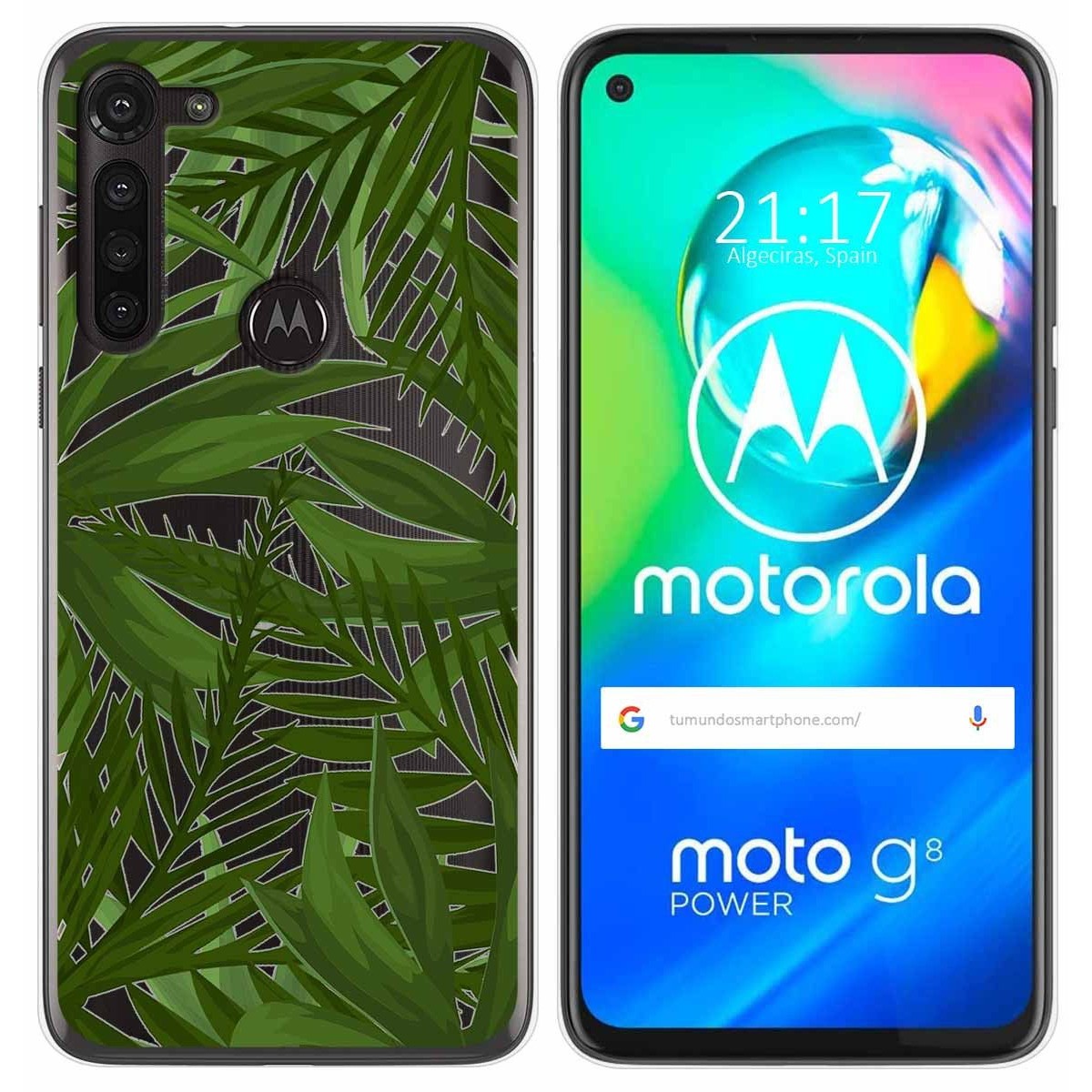 Funda Gel Transparente para Motorola Moto G8 Power diseño Jungla Dibujos