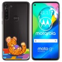Funda Gel Transparente para Motorola Moto G8 Power diseño Leopardo Dibujos