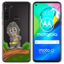 Funda Gel Transparente para Motorola Moto G8 Power diseño Mono Dibujos
