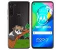 Funda Gel Transparente para Motorola Moto G8 Power diseño Panda Dibujos