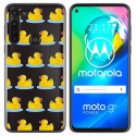 Funda Gel Transparente para Motorola Moto G8 Power diseño Pato Dibujos