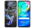 Funda Gel Transparente para Motorola Moto G8 Power diseño Plumas Dibujos