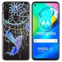 Funda Gel Transparente para Motorola Moto G8 Power diseño Plumas Dibujos