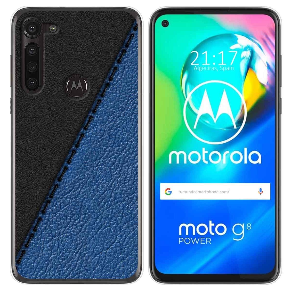 Funda Gel Tpu para Motorola Moto G8 Power diseño Cuero 02 Dibujos