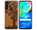 Funda Gel Tpu para Motorola Moto G8 Power diseño Cuero 03 Dibujos