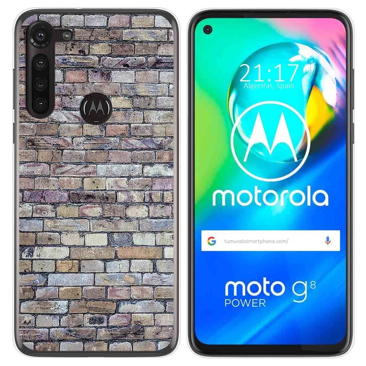 Funda Gel Tpu para Motorola Moto G8 Power diseño Ladrillo 02 Dibujos