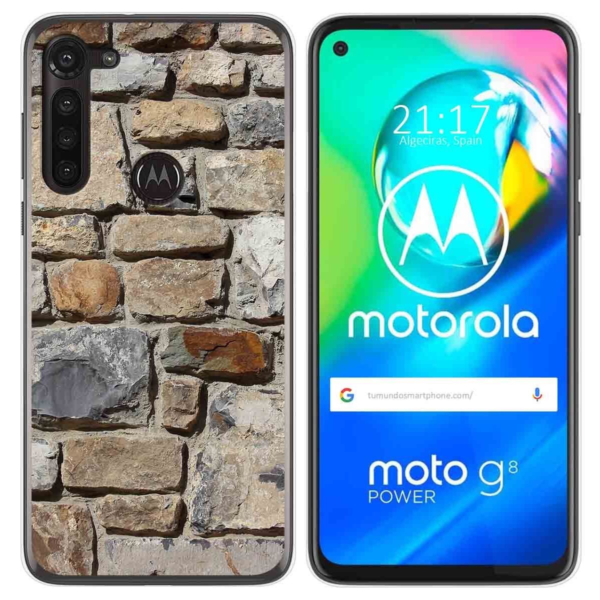 Funda Gel Tpu para Motorola Moto G8 Power diseño Ladrillo 03 Dibujos