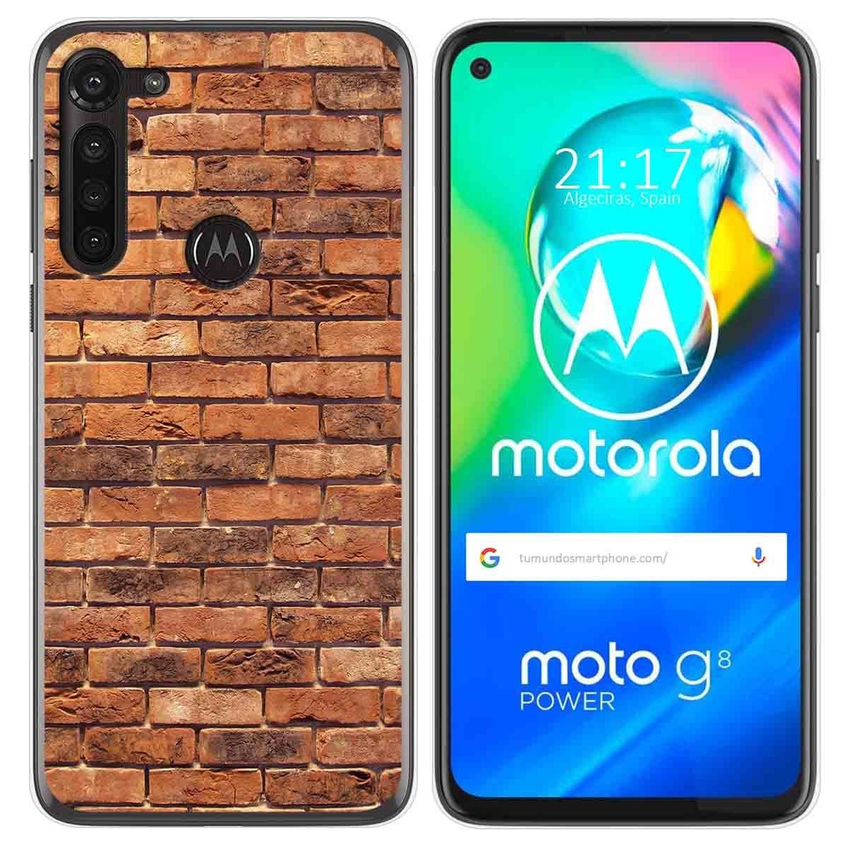 Funda Gel Tpu para Motorola Moto G8 Power diseño Ladrillo 04 Dibujos