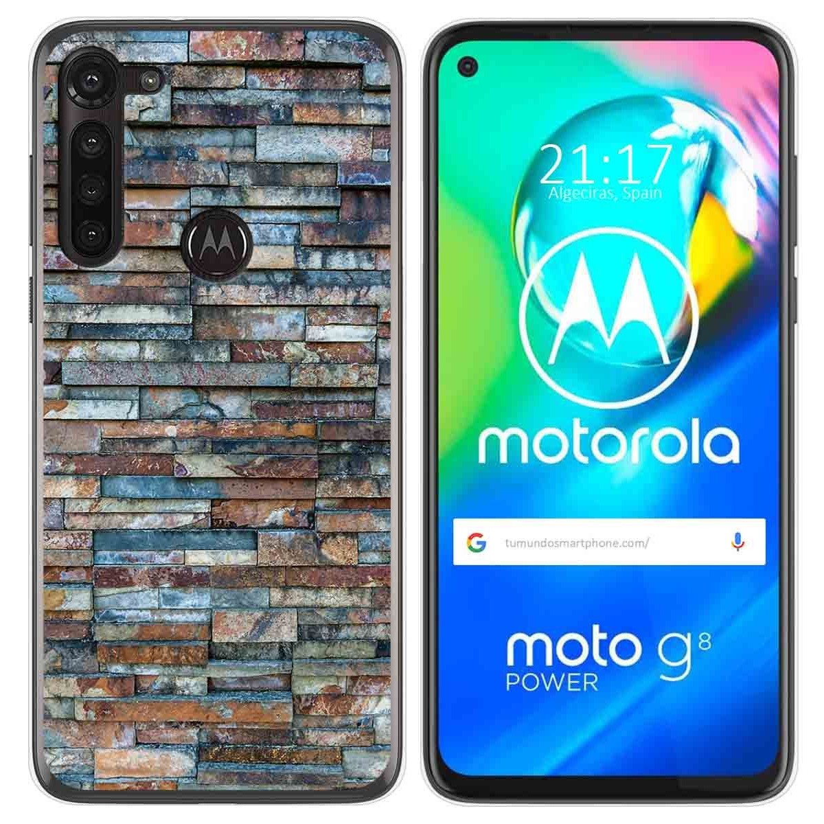 Funda Gel Tpu para Motorola Moto G8 Power diseño Ladrillo 05 Dibujos