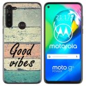 Funda Gel Tpu para Motorola Moto G8 Power diseño Madera 01 Dibujos