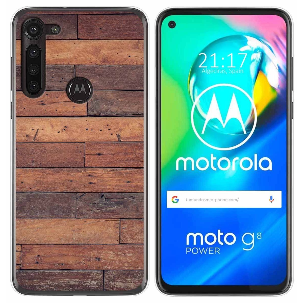 Funda Gel Tpu para Motorola Moto G8 Power diseño Madera 03 Dibujos