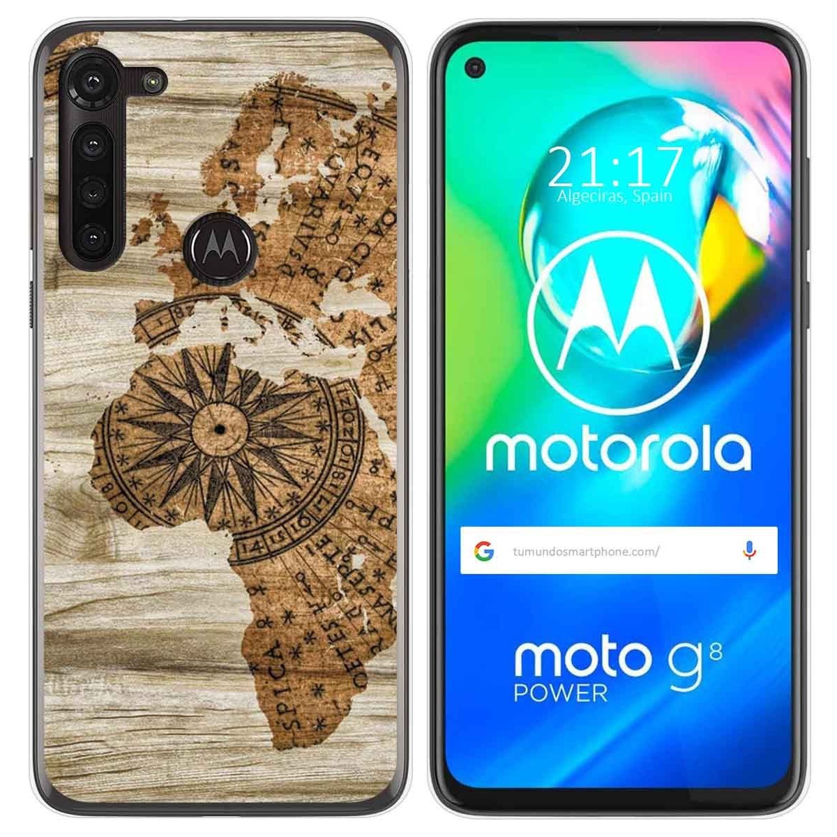 Funda Gel Tpu para Motorola Moto G8 Power diseño Madera 07 Dibujos